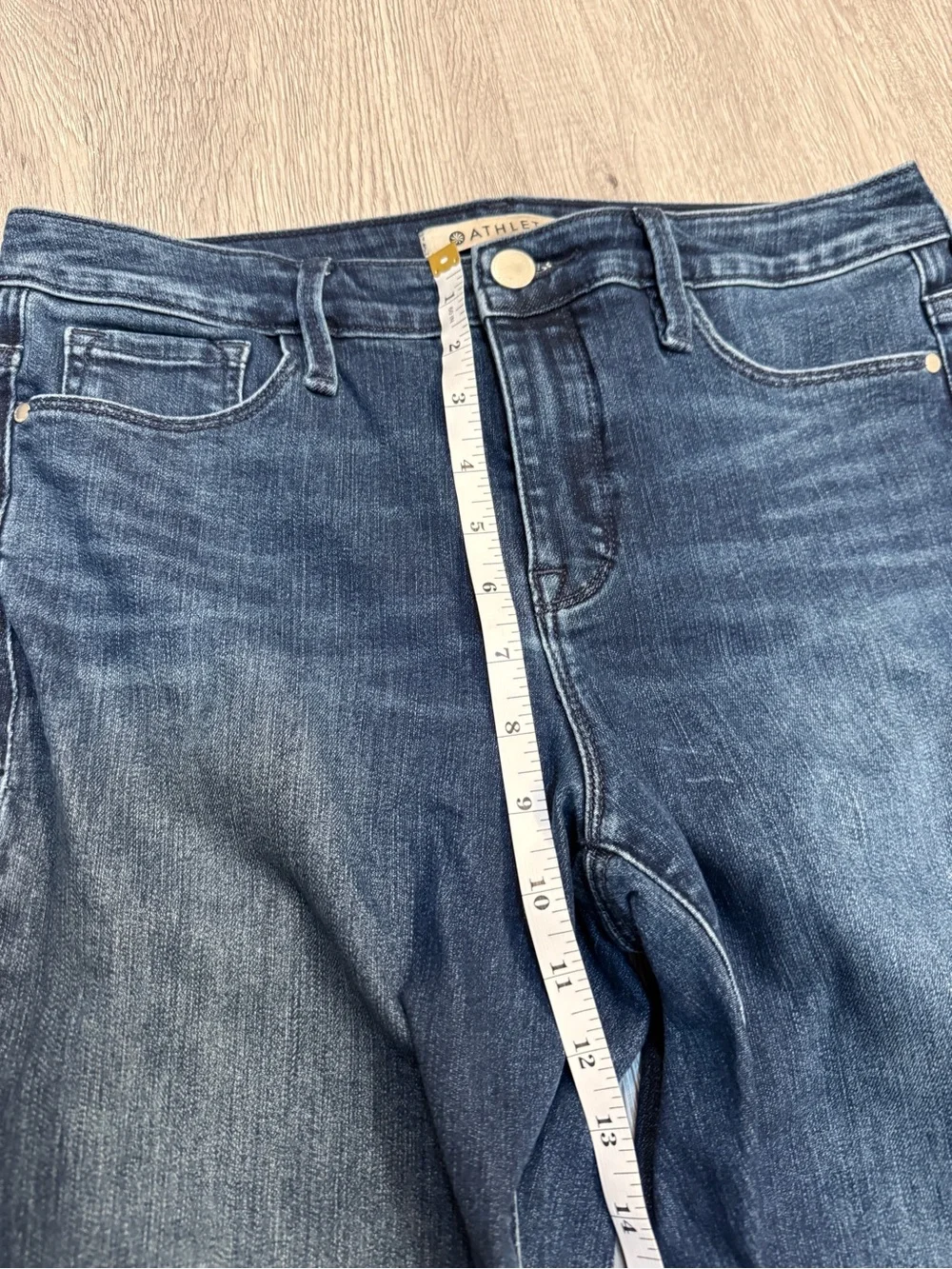Athleta Jeans Womens Sculptek Skinny Dark Blue Stretch Denim Size 8 RN #54023